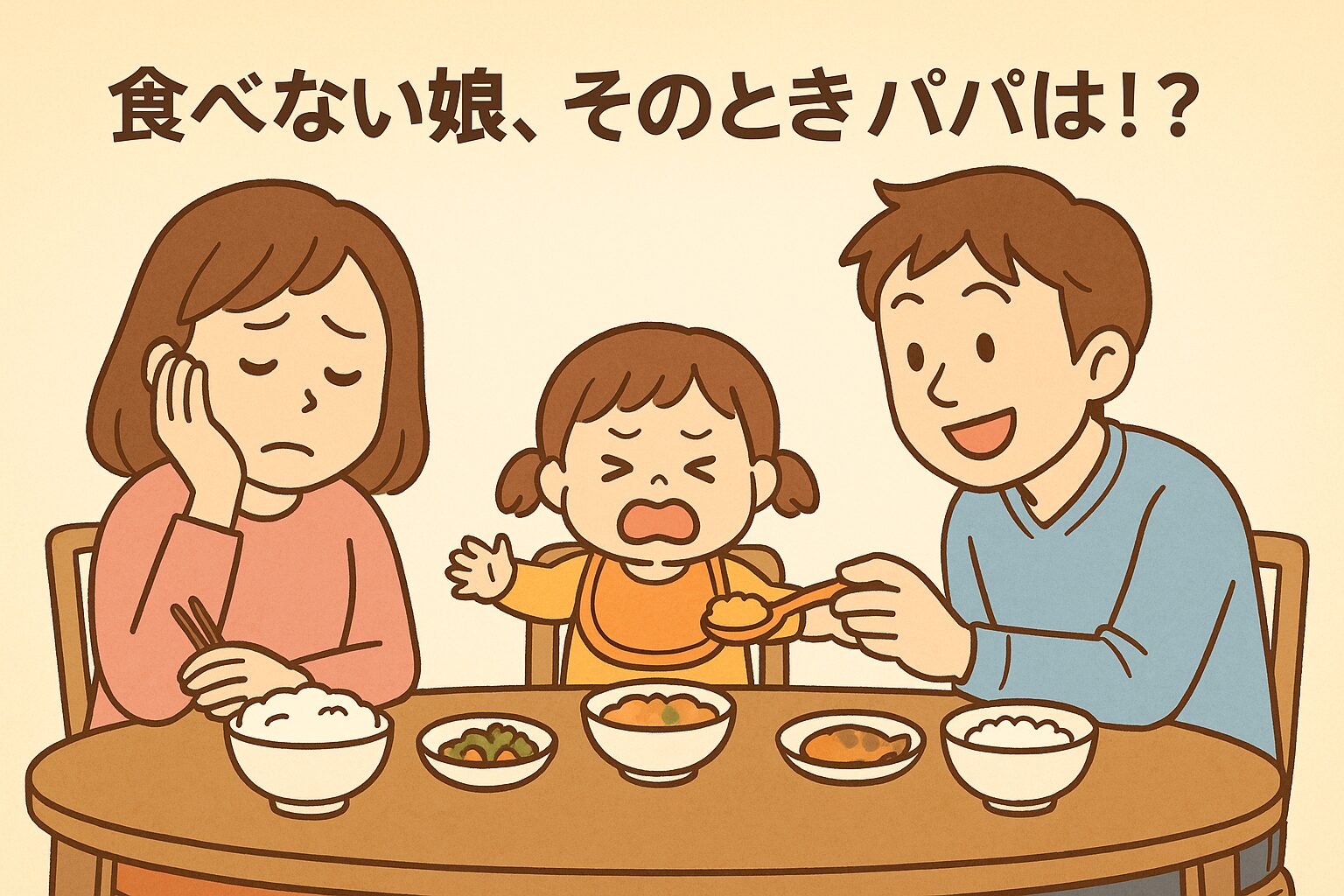食べない娘、そのときパパは